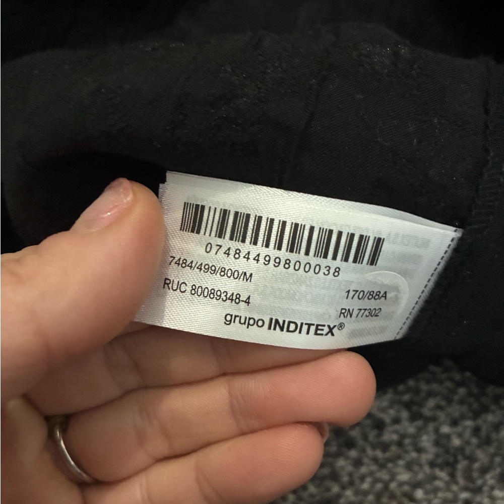 Zara NWT crinkle organza black blazer 7484/499 - Picture 5 of 5